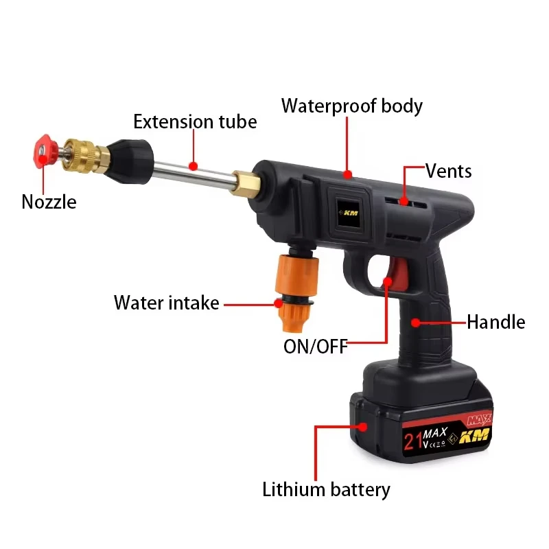 High Pressure Car & Solar Wash Gun