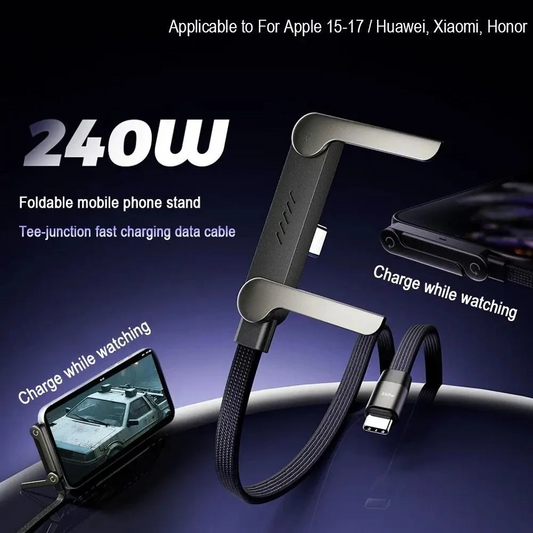 2-in-1 C to C Ultra Fast Charging Cable-240Watt