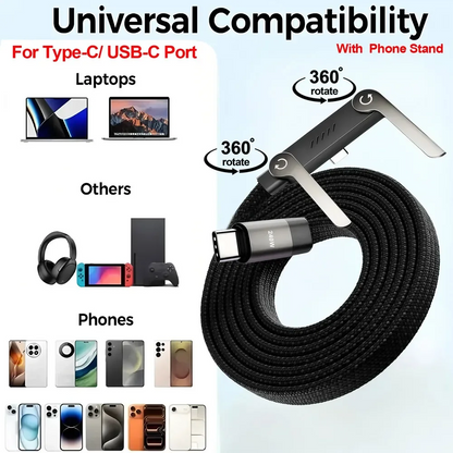 2-in-1 C to C Ultra Fast Charging Cable-240Watt